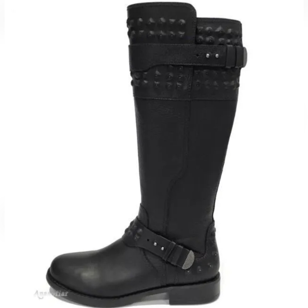 Ugg Dayle Studded Leather Moto Knee High Boots S/N 1009411 #383